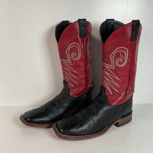 Justin Bent Rail Wildebeest Cowboy Boots | Exotic | USA Made | 10.5 D